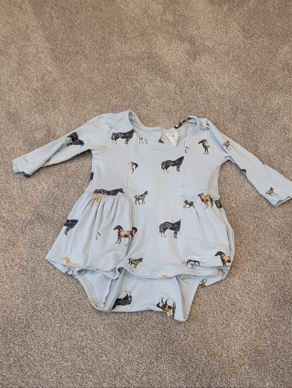 Kate Quinn Bamboo Collection Baby Girl Horse Dress Size 6-12 months